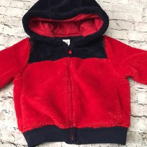 BabyGap boys Sherpa zip up 12 to 18 months